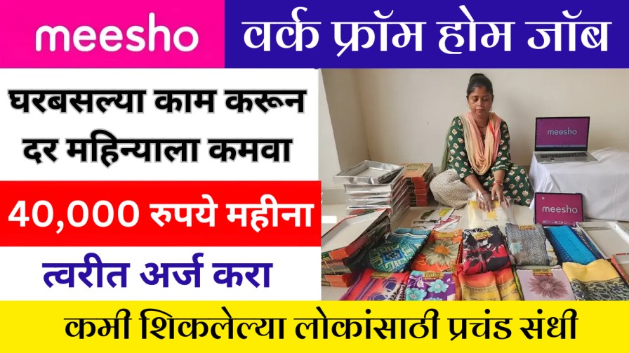 Meesho Work From Home Job: मीशो तुम्हाला घरी बसून दरमहा ₹ 40000 पर्यंत कमावण्याची संधी देत ​​आहे, कसे जाणून घ्या?